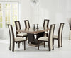 Rivilino 170cm Brown Marble Dining Set